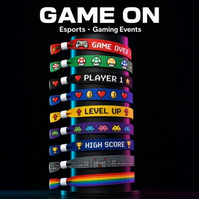 Wrist Comfort Fashion Sport Wristband Polyester Durable Eco-Friendly Custom Printed Sale