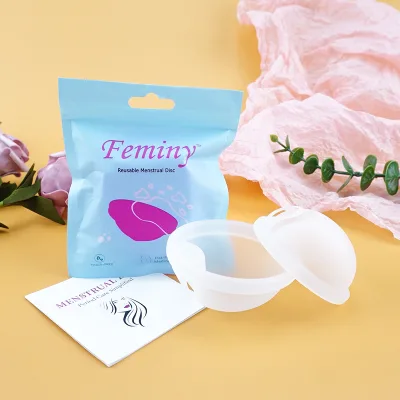 Wholesale Cullote Menstruel Disc Period Supplies for Women Transparent Menstrual Disc