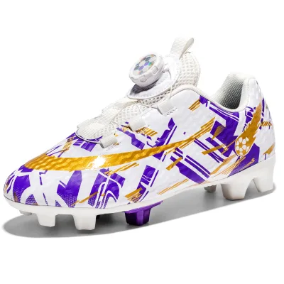 Professional Anti-Slip Football Shoes for Girls Primary School Students Breathable Competition Training Long Broken Nail