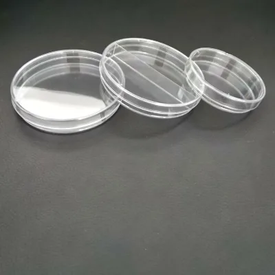 Plastic Laboratory Sterilized Disposable 90mm*15mm Sterile Petri Culture Dishes with Lids for Lab Plate Bacterial Yeast