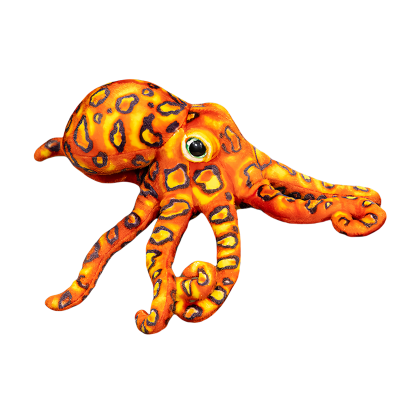 Stuffed Animal-Comforting Companion-Ultra Soft Animal Plush Toy Sea Animals -  30cm 2 Color Asst. Realistic Octopus