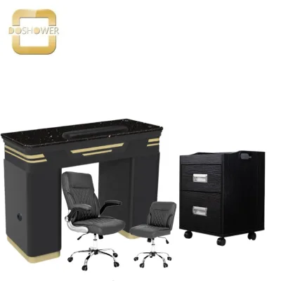 Black Nail Trolley Spa Nail Salon Equipment Manicure Salon Package of Nail Polish Rack Large Large Storage with Salon Furniture