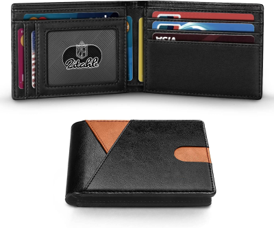New Designer Men Minimalist Carbon Fiber Wallet Leather Luxury Business Credit Card Holder Wallet Mens