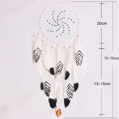 Middle Creative Windmill Dream Catcher House Hanging Decoration Dream Chaser Ornament House Feather Decoration