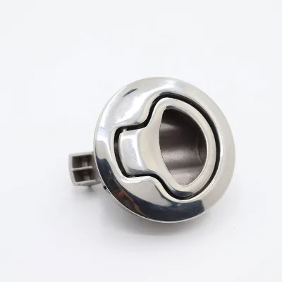 Link- Stainless Steel Boat Cam Flush Pull Locker Locking Lift Flushmount Handle Deck Heavy Ring Slam Mount Marine Hatch Latches