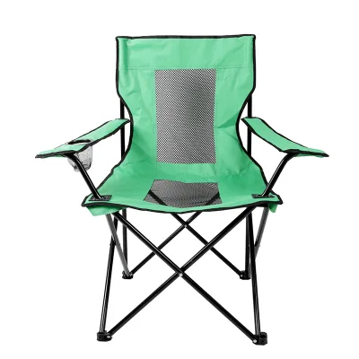 3 Position Adjustable Outdoor Furniture Relax Reclining Metal Folding Camping Chair with Armrest