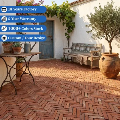 Red Brick-Colored Travertine Mosaic Tiles Textured Stone-Slice Genuine Natural Stone Red Wall Tiles Square 300x300x7mm Luxury