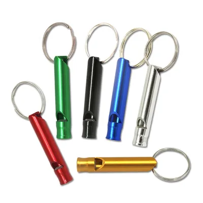 Small Aluminum Alloy Whistle Outdoor Survival Whistle