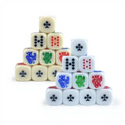 Deskjoy Acrylic Six-sided 16mm Rounded-edge Poker-style Entertainment Dice