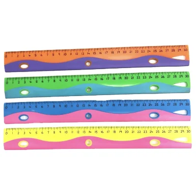 Hot Sales New Items Colourful Plastic Hard Ruler Office and School Supplies