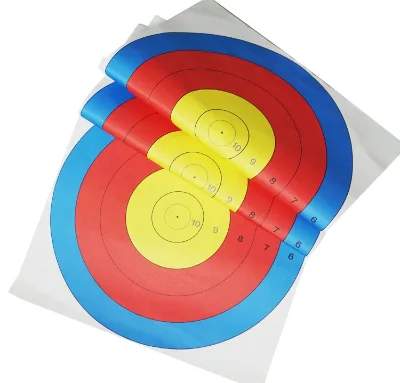 Factory Archery Target Paper Wholesale 80 Half Ring Target Paper Target Shooting Practice for Recurve Bow Competition