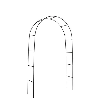 Metal Garden Arch Green Wedding Arch for Climbing Plants, Outdoor Wedding, Christmas Party Decoration, 240cm