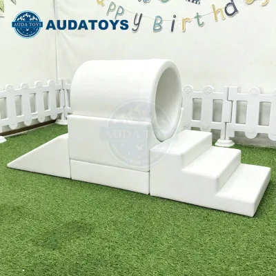 Professional Industrial PU Climb and Crawl Soft Play Set Arched Tunnel Wedge Nursery Indoor Adventure Park Safe for Kids