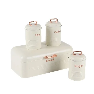 Large Bottom Line Bread Box Bread Storage Container Clamshell Square Bread Box Cream White Storage Box