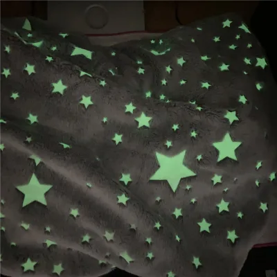 Blanket Glow in the Dark Luminous Star Blanket for Kids