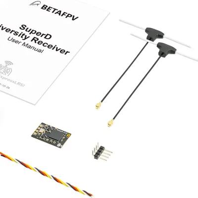 Hot Sale Betafpv Superd Elrs Diversity Receiver (2.4ghz) for FPV Drone Receiver