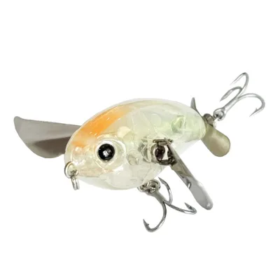 45mm 7g Floating Dual Wing Hard Bait Freshwater for Bass Snakehead Artificial Fishing Lure Topwater Propeller Crankbait