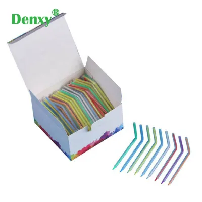 Denxy Dental 3 Way Air Water Syringe Tip Disposable Spray Nozzles Tips 3 in 1 Tips