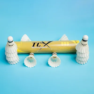 TCX999 Professional Goose Feather Ball 3-Layer Cork High Durability Lightweight Design for Tournament-Level Competition