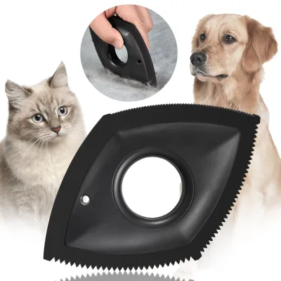 2025 Hot Selling 4-In-1 Manual Hair Removal and Floating Cleaning Diamond Shaped Mini Pet Scraper Detailer