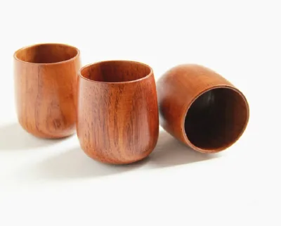 Wood Arabic Coffee Cup Natural Solid Wood Wooden Tea Cup Wine Mug 250ml