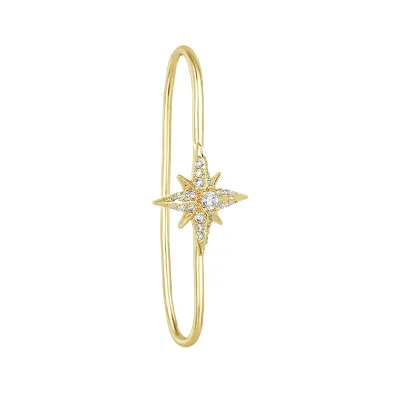 ICEBELA 925 Sterling Silver Fine Jewelry Star Clip-On Earring Zircon Hook Star Ear Cuffs No Pierced Starburst Earrings for Girls