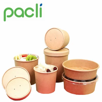 Disposable Bowls with Lids for Soup Salad Takeaway Cake Sushi Chocolate Cookie Sandwich Noodle for Pizza Custom Orders Accepted