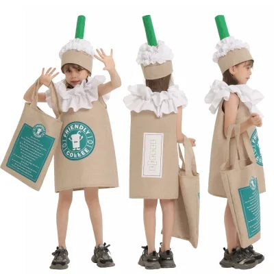 Funny Food Cosplay Halloween Costumes for Adult Women Kids Group Family Matching Outfits