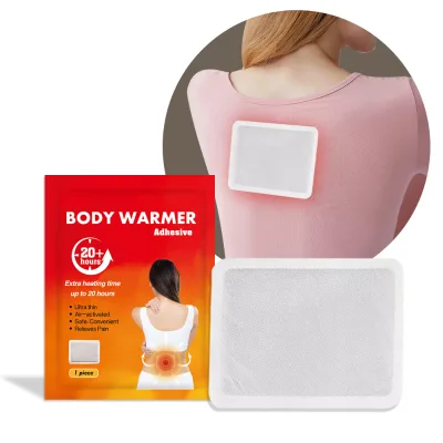 Portable Self Heating Patch for Body Warmth and Outdoor Activities with Thin Lightweight Design