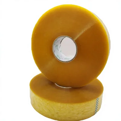 Machine-Use Strong Adhesive Transparent Yellow Bopp Film Double Sided Sealing Tape 55x1000Y for Logistics & Express Packaging