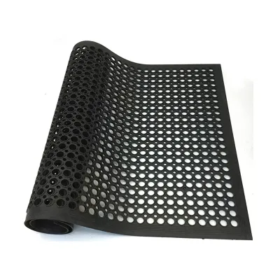 Industrial Kitchen Anti slip Anti Fatigue Rubber Mat, Drainage Anti Fatigue Mat
