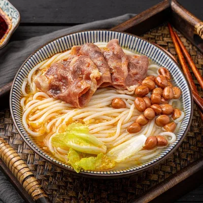 Gluten Free Dried Rice Noodles Non Fried Thin Vermicelli in Bag for School Meals Vending Food Packs Retail Use