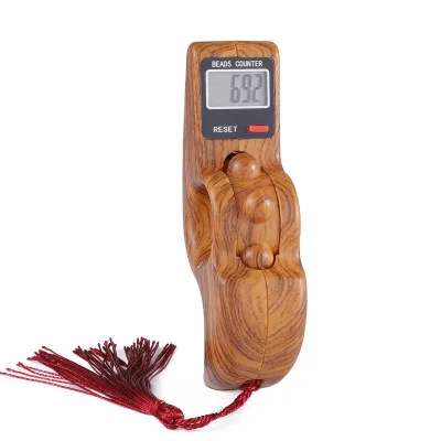 Manual Plastic Buddha Bead Finger Tally Counter with 0-99999 Counting Range