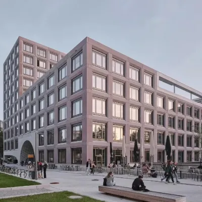 Sanhai Advanced Architecture Design Online Service Master Plan 3D Max Rendering Large-Scale Library Floor Plan Square Building