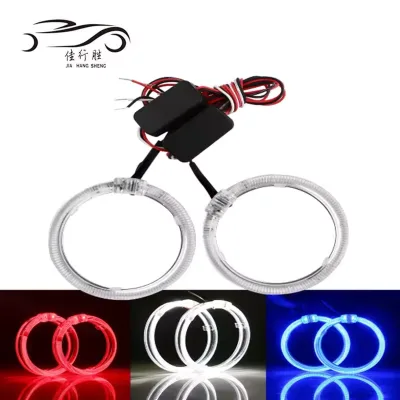 JHS 12V LED Ring Angel Eyes 89MM 95MM Headlight White Blue Red LED Halo Ring for Car Projector Lens Auto Parts