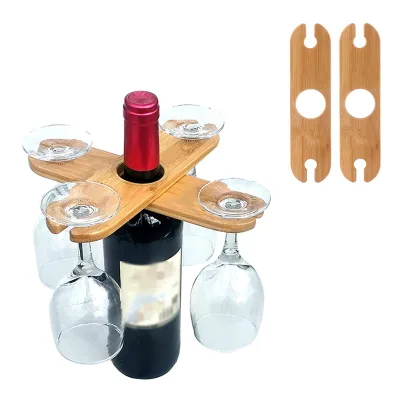 Wine Bamboo Bottle Display Rack Custom Wine Storage Racks