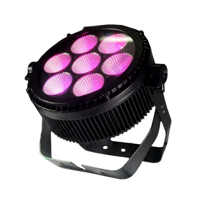 High Power Waterproof Aluminum Alloy Spotlights 7*25W RGBWA 5-in-1 LED Par Light with DMX512 Control IP65 Ra90 7000 Lumens