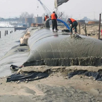 Geovance PP Woven Geotextile 80KN 120kn Geo tube Sludge Dewatering Bag Geobag Dewatering tube for Filtering Sludge