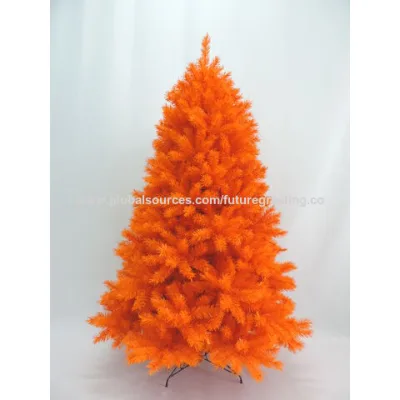 Artificial christmas decoration tree 180cm orange