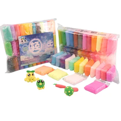 12/24/36 Colors Non-Toxic Clay Air Dry DIY Ultra Light Clay Wholesale Super Light Clay KidsToy with Tools