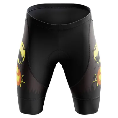 HIRBGOD Men's Running Away Pumpkin Pro Cycling Bib Shorts Italy Gel Padded Mountain Bike Bib Shorts High Waist Bicycle Tights