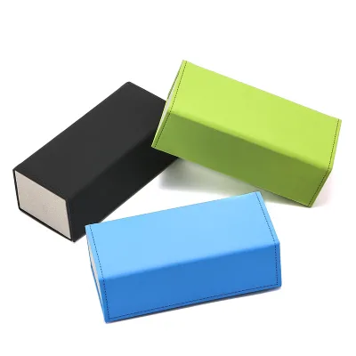 High-End Custom Square Folding Glasses Case Simple Portable Pressure-Resistant Storage Box Fashionable Glasses Case Wholesale