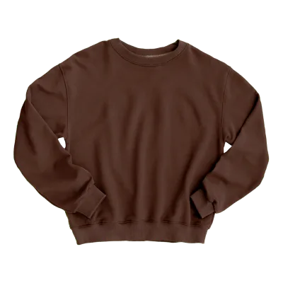Custom cotton kid baby wear children plain pullover toddler boys sweatshirt Hickory baby girls Drop Shoulder Crewneck Sweatshirt