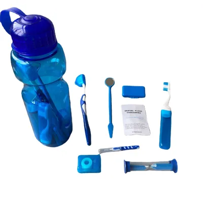 Wholesale Customizable 8-Piece Multicolor Orthodontic Dental Set Oral Care Kit with Storage Case for Clinics and Retail