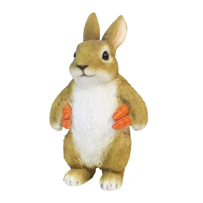 Creative Cross-border New Rabbit Garden & Courtyard Outdoor Resin Cartoon Animal Statue Sculptures Gifts From China