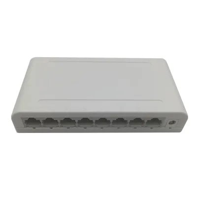 8-port 10/100Mbps Ethernet Switch Desktop Plastic Housing with Low Price Network Switch with Compact Mini Design Plug and Play