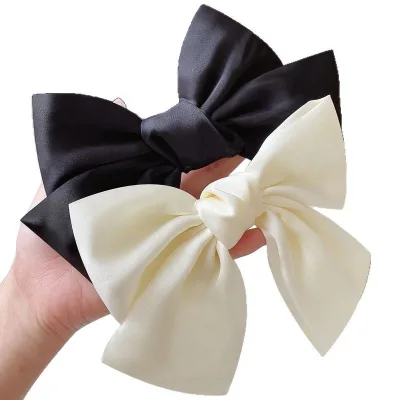 Factory Sale Satin Hair Accessories Elegant Beauty Care Hair Ornament Women Girl Boutique Hair Ribbon