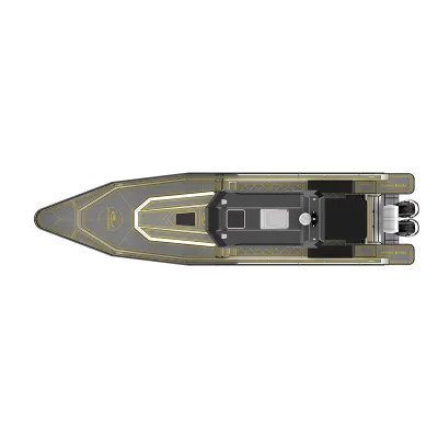 Aluminum High-quality Luxury Sport Sailing Yacht 13.5m Handcrafted Welded Fishing Boat Deep V Bottom