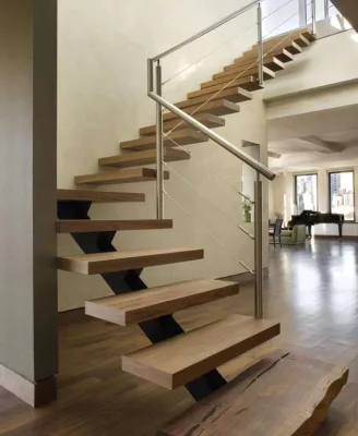 Top Sale Mono Beam Staircase Custom Single Stringer Stair