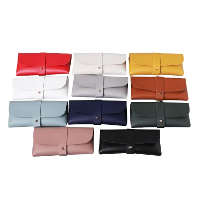 Wholesale PU Leather Sunglasses Pouch Cases Custom Logo Rectangle Packaging Classical Style Red Sunglasses Case Case Packaging
